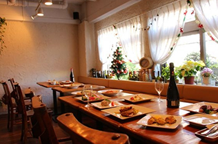 おしゃれな店内で女子会も!